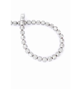 Hematit Doğal Taş Mat Açık Gri Özel Kesim 8x8mm Dizi [AA]