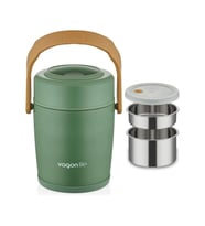 VAGONLİFE ÇELİK YEMEK KABI TEK HAZNELİ İKİ BÖLMELİ LUNCH BOX BL10082  1600 ML