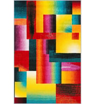 Eliana Home Baskılı, Yıkanabilir Kaymaz Taban Salon Halısı LNA1099 100x150 cm (Kırmızı)