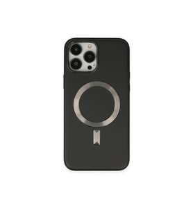 Çınarcık Dev iPhone 14 Pro Kılıf Coco Deri Magneticsafe Silikon - Haki Yeşil