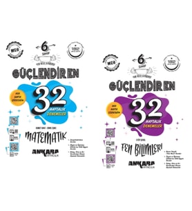 ANKARA YAYINCILIK 6. Sınıf Matematik - Fen Bilimleri Güçlendiren 32 Deneme