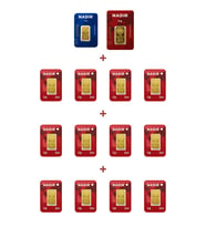 Nadir Gold 24 Ayar 19,5 Gram Altın (1 Ad 5 Gram Altın + 1 Ad 2,5 Gram Altın + 12 Ad 1 Gram Altın )