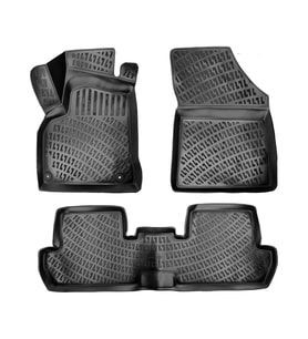 Rizline 3D Oto Paspas Siyah Renk Peugeot 4008 2012 - 2023 ile uyumlu