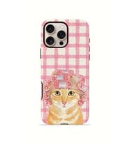 iPhone 16 Pro Vorian Çift Katmanlı MagSafe Kılıf Pink Picnic Cat