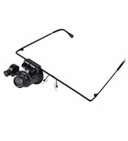 Gözlük Model 20X16Mm Optik Lens Led Işık Monoküler Büyüteç