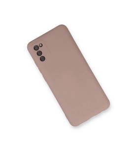 Galaxy A03s Kılıf Nano İçi Kadife  - Pudra
