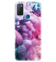 TCL 20E Kılıf Resimli Silikon Kılıf Pink Cloud 1305