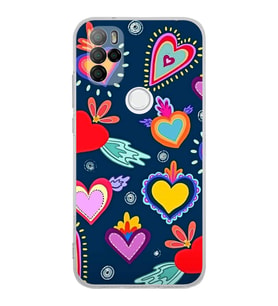 PrintiFy Omix X500 ile Uyumlu Retro Color 3  Kamera Korumalı Şeffaf  Kılıf