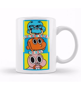 Gumball Darwin Anais No Evil 01 Kupa Bardak Porselen