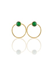 Kadir Jewellery 22 Ayar Altın Kaplama Kadın Halka Küpe -El İşçiliği Ve Hipoalerjenik Küpe