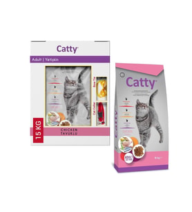 Catty Hamsili Tavuklu Yetişkin Kedi Maması 15 kg (skt.06.2027)