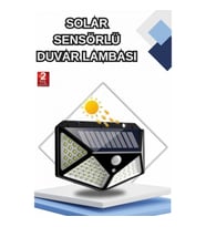 Mey İthalat® Bahçe Lambası Bahçe Aydınlatma Sensörlü Suya Dayanıklı 100 Led
