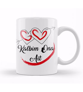 Kalbim Ona Ait Kupa Bardak Porselen