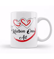 Kalbim Ona Ait Kupa Bardak Porselen