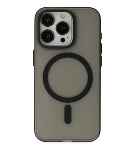 Durukar® iPhone 15 Pro Kılıf Lodos Magneticsafe Mat Kapak - Siyah