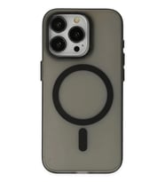 Durukar® iPhone 15 Pro Kılıf Lodos Magneticsafe Mat Kapak - Siyah
