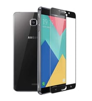 Samsung Galaxy A7 2017 Ekran Koruyucu Full Tam Kaplayan Kavisli Tempered Cam (Siyah)