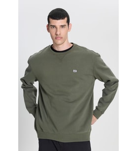 Bisiklet Yaka Sweatshirt Olive Grove