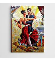 Tango Kübizm Modern Kanvas Tablo