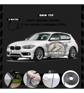 Bmw F20 Oto Araç Kapı Koruma Fitili 5metre Parlak Siyah Renk