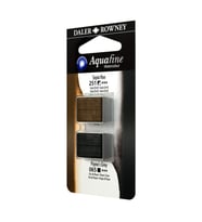 Daler Rowney Aquafine 1/2 Tablet Suluboya 2'li Set SEPIA HUE/PAYNES GREY 