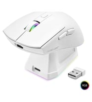 Kablosuz Rgb Mouse Şarj Standlı - Beyaz MF1215W