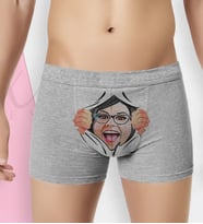 BK Gift Kişiye Özel Karikatürlü Eğlenceli Erkek Boxer Serisi - Model 7