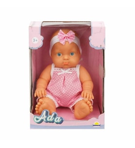 20030 SUN-SABC-DZM-2 Asortili Saçsız Ada Bebek 23cm
