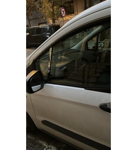 Ford Courier 2015-2023 Kapı Direği Krom Paslanmaz Çelik 2 Parça Cam Direk