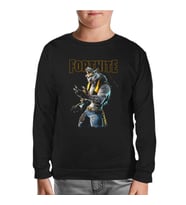Fortnite - Wolf Siyah Çocuk Sweatshirt