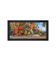 Manzara Temalı Kanvas Tablo 50 x 70 cm Siyah Çerçeve