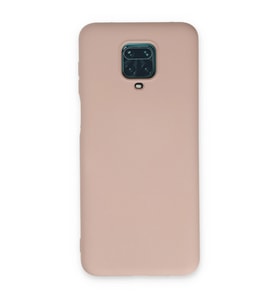 Xiaomi Redmi Note 9 Pro Kılıf Nano İçi Kadife Silikon - Pudra