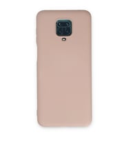 Xiaomi Redmi Note 9 Pro Kılıf Nano İçi Kadife Silikon - Pudra