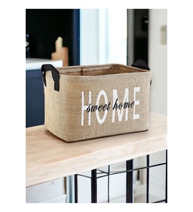 Jüt Dolap İçi Çamaşır Çocuk Odası Oyuncak Düzenleyici Katlanır Saklama Sepeti Organizer 30x22x18 (Standart)