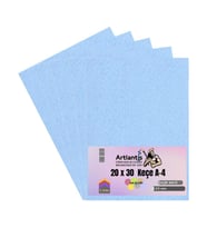 Açık Mavi Keçe A4 2 mm 20x30 cm 5 li 1 Paket Okul Kreş Etkinlik