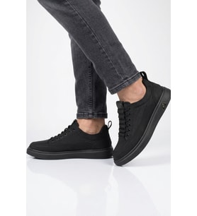 Guja Siyah Hafif Esnek Keten Erkek Casual Ayakkabı 26Y510-2 M