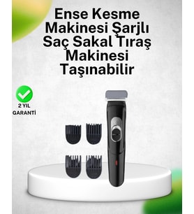 Paslanmaz Bıçaklı, Şarjlı Ve Sessiz Saç Sakal Kesme Makinesi – Ev Kullanımı İçin İdeal