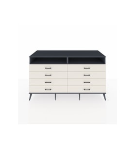 Kronos Konsol 2 Raflı 8 Çekmeceli  176x59x99 Antrasit-Antrasit/Aytaşı