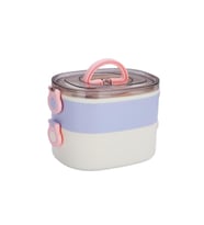 Bento 1200ml Çift Renkli Lunchbox Yeni Koleksiyon 2 Katlı Çelik Sefer Tası Yemek Kutusu
