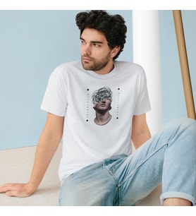 Unisex Tişört 9518 (Beyaz)