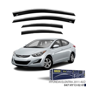 Hyundai Elantra 2011 2012 2013 2014 2015 KROMLU CAM RÜZGARLIĞI 4 LÜ
