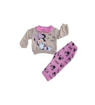Kız Bebek Karakter Baskılı  6/24 Ay Takım (Pembe)