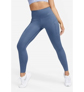 Nike Go Firm Support High Rise Full Length Kadın 6 Cepli Antreman Taytı Koyu Mavi
