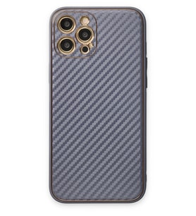 Pilelistore   iPhone 12 Pro Kılıf Coco Karbon Silikon - Gri