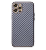 Pilelistore   iPhone 12 Pro Kılıf Coco Karbon Silikon - Gri