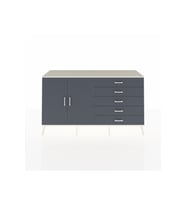 Kronos Konsol 4 Raflı 5 Çekmeceli 2 Kapaklı 176x59x99 Aytaşı-Antrasit