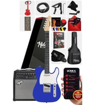 Midex TLX-50BL-50AMP Tele Kasa Maple Klavye 2 Single-Coil 50W Amfili Elektro Gitar