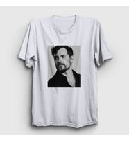 Presmono Unisex Beyaz Grayscale Henry Cavill T-Shirt 358900tt