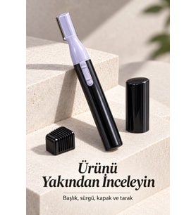 Lexroo Sakal Bıyık Düzeltici İnce Gövdeli ve Kaş Taraklı