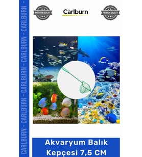 Özel Üretim Paslanmaz Dayanıklı İnce Gözenekli Yumuşak Fileli Sağlam Akvaryum Balık Kepçesi 7.5 CM